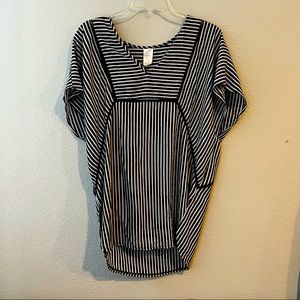 Striped Bathing Suit Cover Up